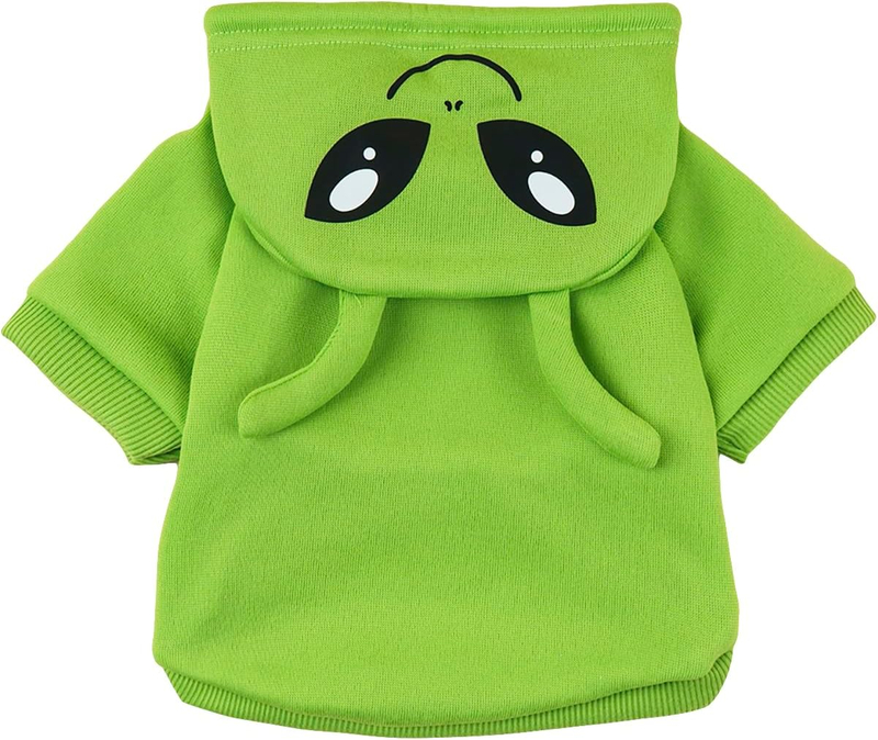 Sudadera con capucha para gato alienígena, ropa de invierno para mascotas