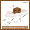 Percha resistente para ventana para gatos con cama acogedora