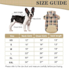 Sudadera con capucha para perro a cuadros suave y cálida