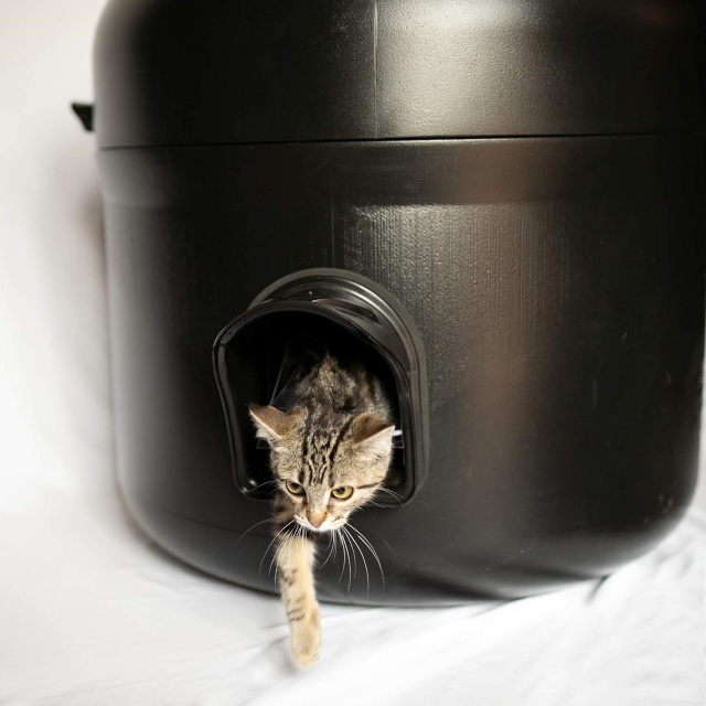 Casa para gatos al aire libre Kitty Tube