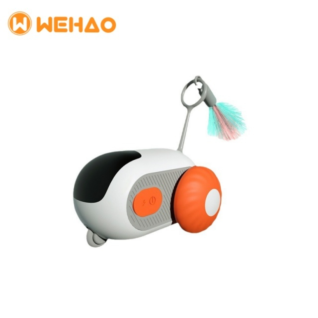 Juguetes móviles con control remoto automatizados al por mayor a granel para gatos con plumas