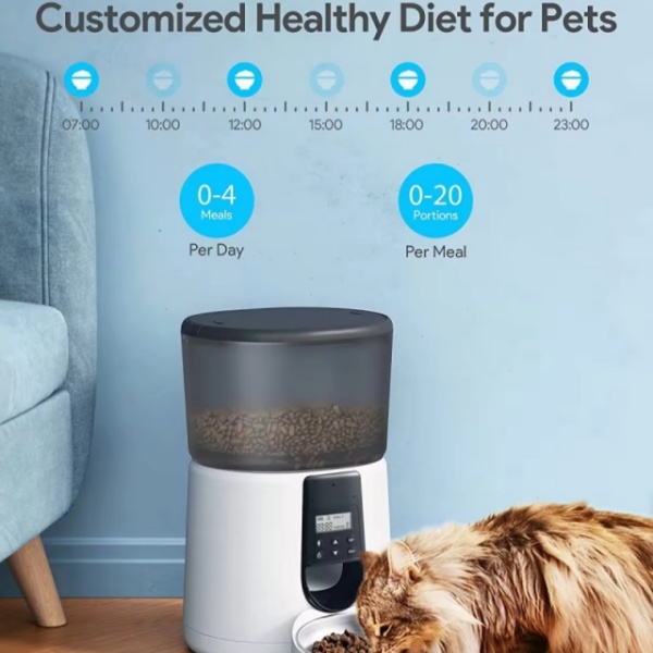 Alimentador inteligente para mascotas